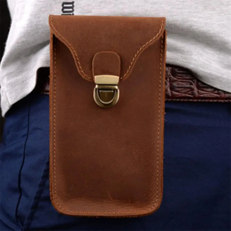 Retro Leather Phone Crossbody Storage Bag Dubai UAE stylish women's crossbody bag for phones cards cash and daily essentials
