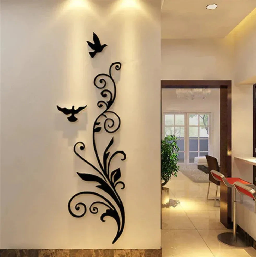 3D Bird Acrylic Wall Art Decor Dubai UAE modern home decoration for living room bedroom office luxury wall decor