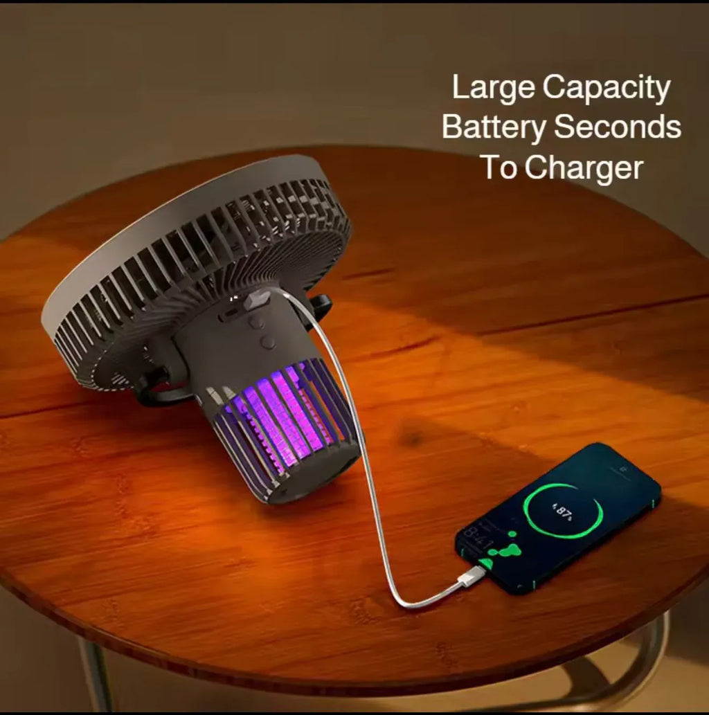 Rechargeable Mosquito Killer Fan with Tripod Stand Dubai UAE portable mosquito control fan with rechargeable battery for indoor and outdoor use