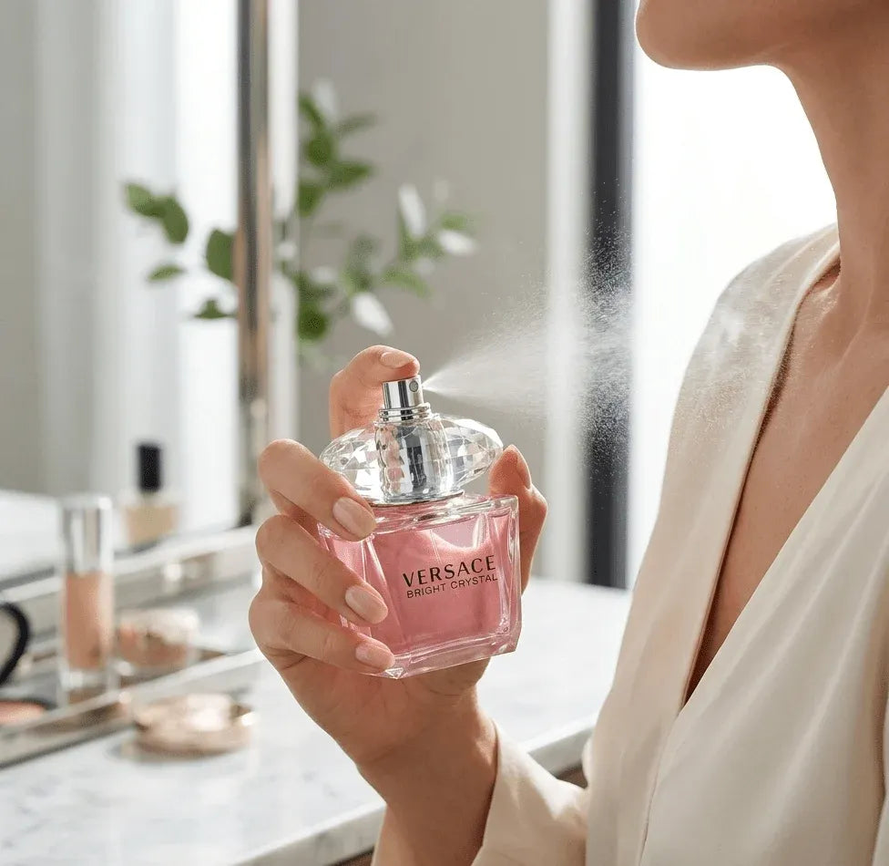 Versace Bright Crystal Eau De Toilette Dubai UAE women's luxury fragrance with elegant floral scent for everyday wear special occasions and gifting