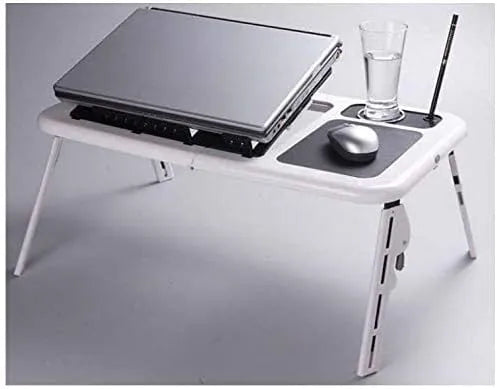 Portable Folding Laptop Table with Cup Holder Dubai UAE foldable laptop desk with cup holder for bed sofa study work and home office