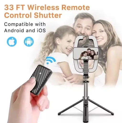 Wireless Selfie Stick Tripod with Ring Light and Remote Dubai UAE Bluetooth selfie stick tripod with LED ring light remote control for smartphones vlogging and video calls