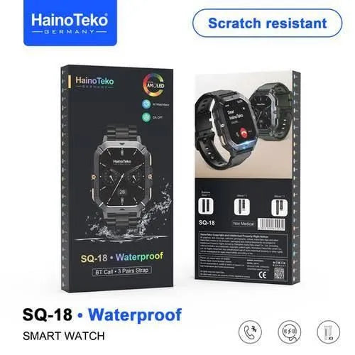 HainoTeko AMOLED Bluetooth Smartwatch Dubai UAE premium smartwatch with AMOLED display Bluetooth calling fitness tracking and modern design