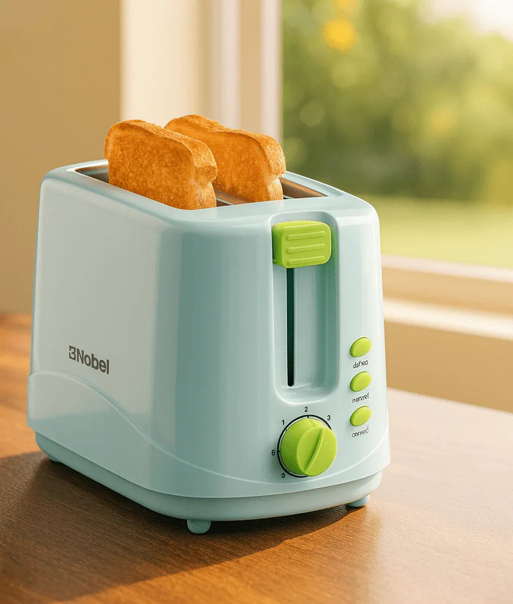 Nobel 2 Slice Toaster with Adjustable Browning Dubai UAE electric bread toaster with adjustable browning control for crispy toast and breakfast