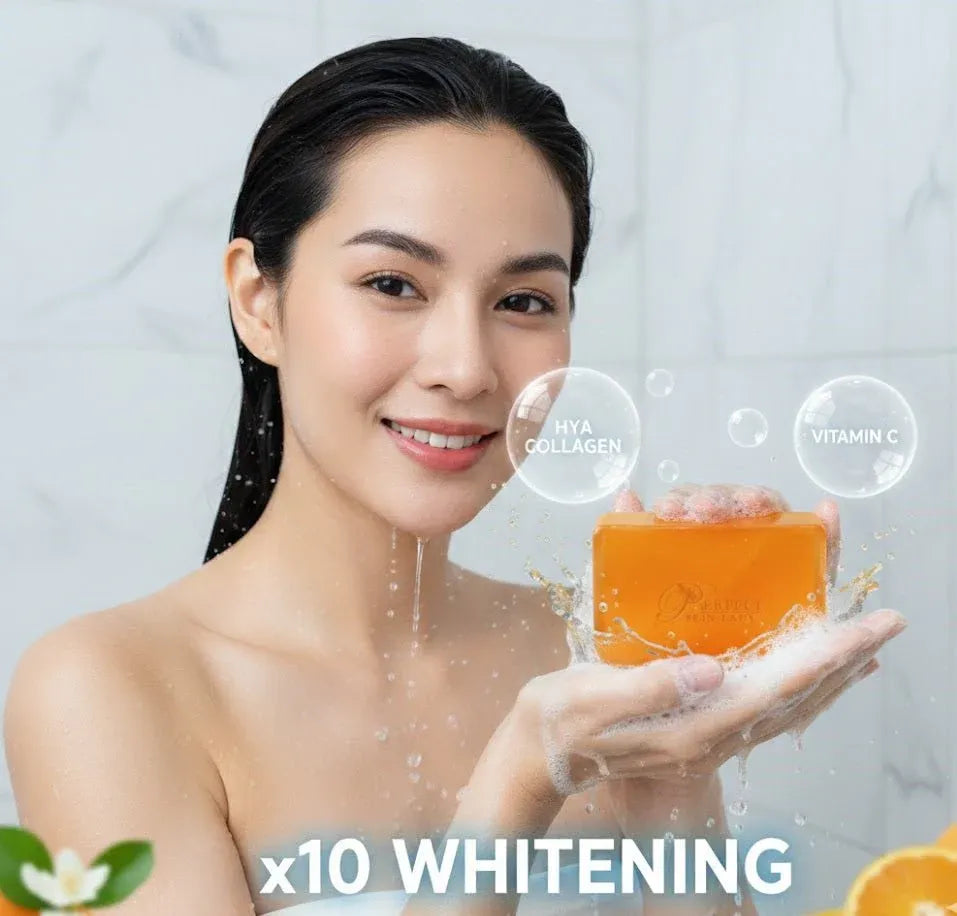 Perfect Skin Lady Collagen Vitamin C Soap 80g Dubai UAE brightening beauty soap with collagen and vitamin C for radiant looking skin