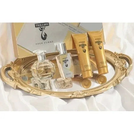 Trillion Women Pour Femme Gift Set 4 Piece Dubai UAE women's perfume gift set with four piece fragrance collection for elegant everyday wear special occasions and gifting