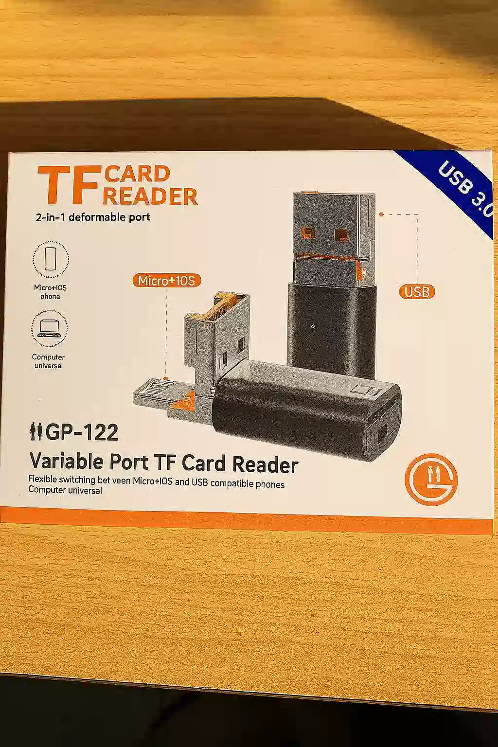 3-in-1 USB TF Card Reader for Android and iPhone High Speed Data Transfer UAE
