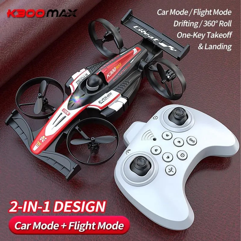 K300 Max RC Drone with Land and Flight Modes Dubai UAE smart RC drone with land and flight modes HD camera stable flying and easy remote control