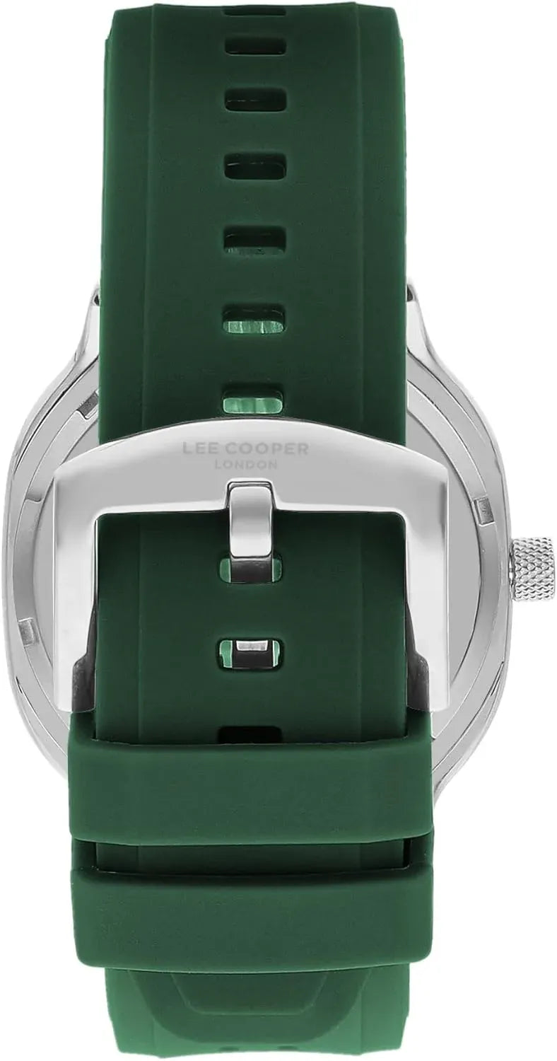 Lee Cooper London Green Skeleton Mechanical Watch Dubai UAE luxury men's automatic skeleton watch with elegant green dial and premium design