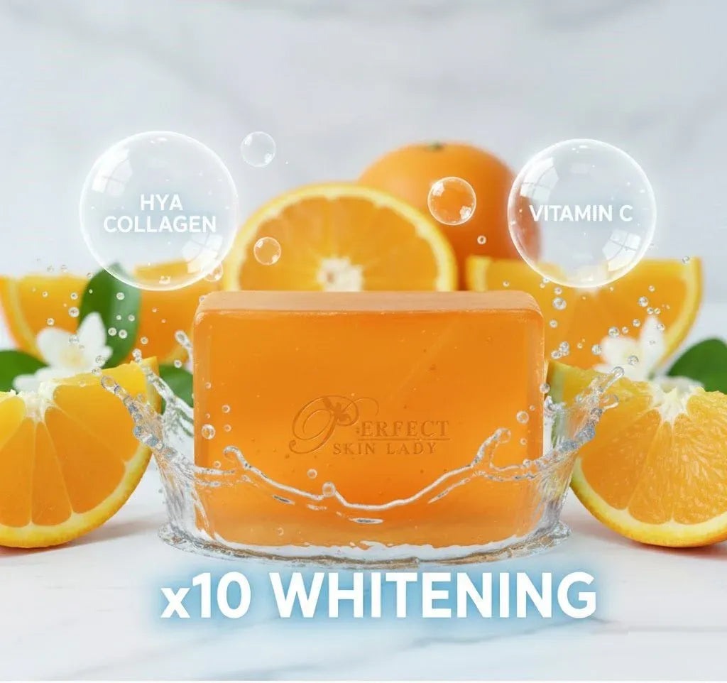 Perfect Skin Lady Collagen Vitamin C Soap 80g Dubai UAE brightening beauty soap with collagen and vitamin C for radiant looking skin