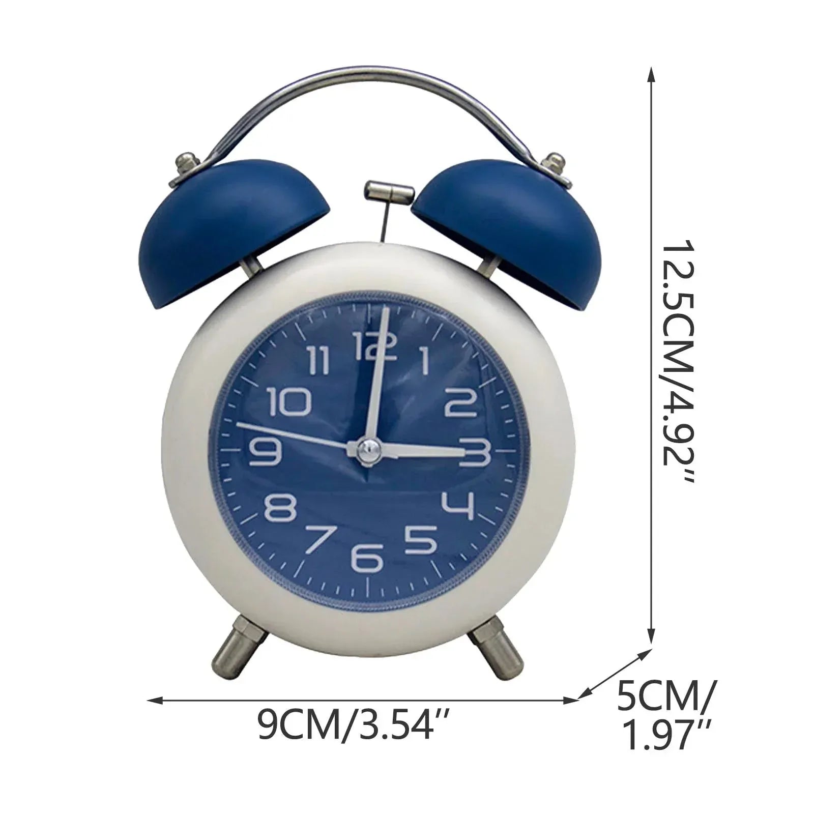 Classic Quartz Twin Bell Alarm Clock Dubai UAE vintage bedside alarm clock with quartz movement and loud twin bell design