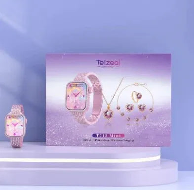 TC12 Mini Smartwatch with 3 Interchangeable Straps Dubai UAE compact smartwatch with Bluetooth calling fitness tracking and three stylish watch bands