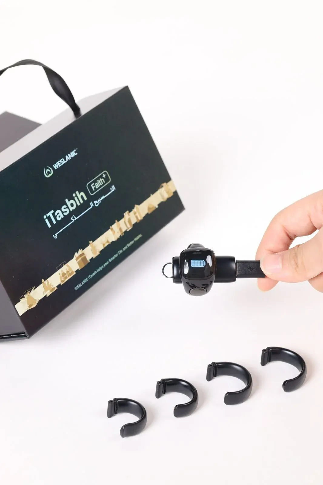 WESLAMIC iTasbih Faith Plus Smart Zikr Ring Dubai UAE smart zikr ring for digital tasbih prayer counting Islamic worship and everyday spiritual practice