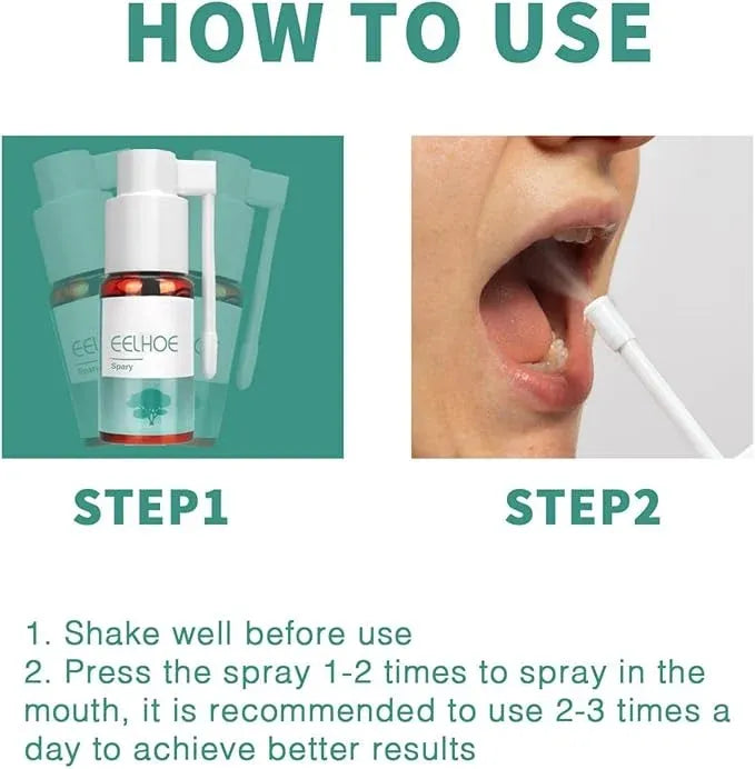 Eelhoe Herbal Mouth Relief Spray 25ml Dubai UAE herbal mouth spray for fresh breath everyday oral care and convenient on the go use