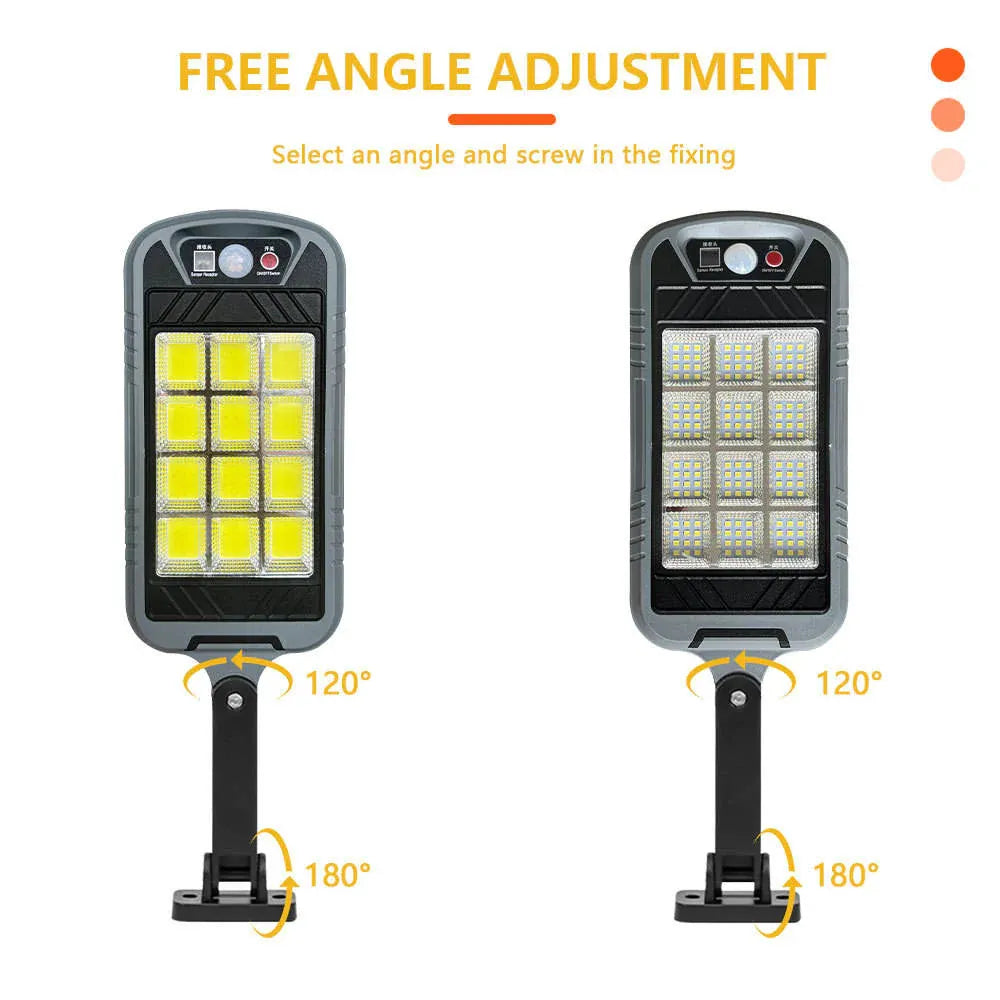 COB Solar Sensor Light 144 LED with Remote Dubai UAE outdoor solar security light with 144 LED motion sensor and remote control