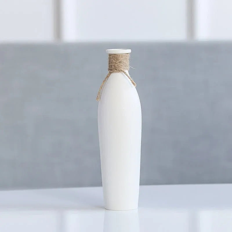 Modern Ceramic Vase with Artificial Flowers