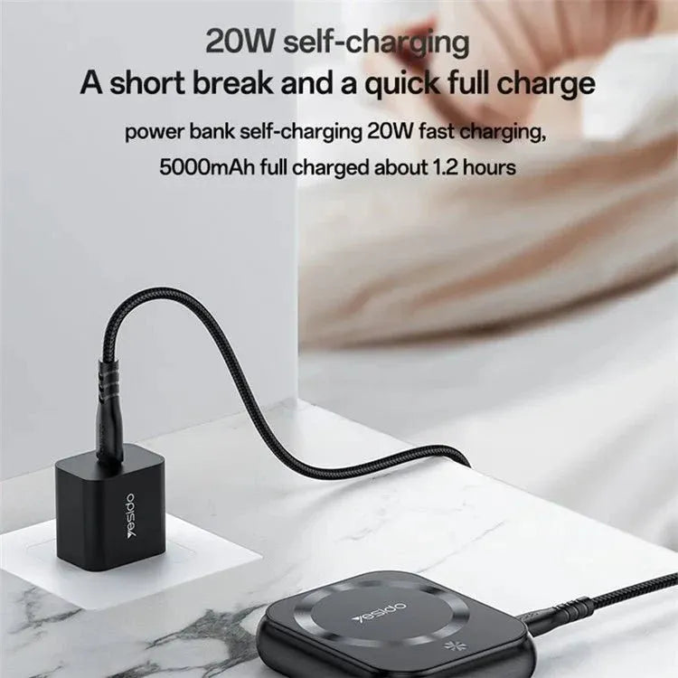5000mAh Magnetic Wireless Power Bank Dubai UAE compact magnetic wireless power bank for smartphones with portable fast charging and convenient everyday use