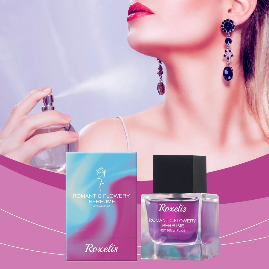 Romantic Floral Perfume 30ml Elegant Long Lasting Dubai UAE women's floral perfume with romantic fragrance for date nights weddings special occasions and everyday wear