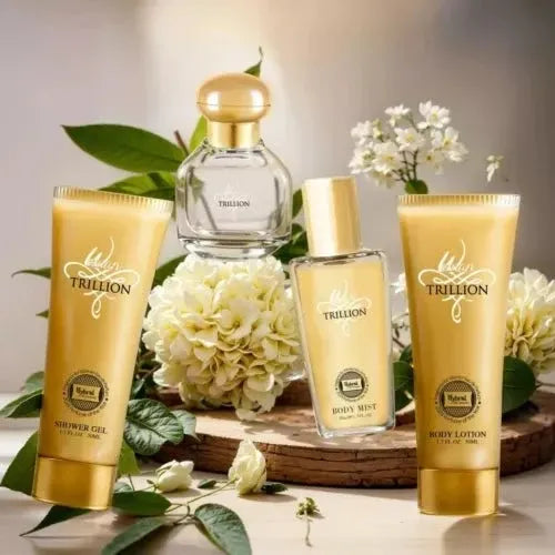 Trillion Women Pour Femme Gift Set 4 Piece Dubai UAE women's perfume gift set with four piece fragrance collection for elegant everyday wear special occasions and gifting