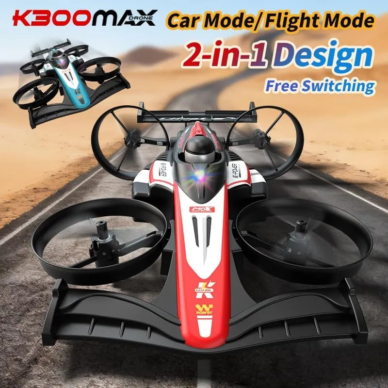 K300 Max RC Drone with Land and Flight Modes Dubai UAE smart RC drone with land and flight modes HD camera stable flying and easy remote control