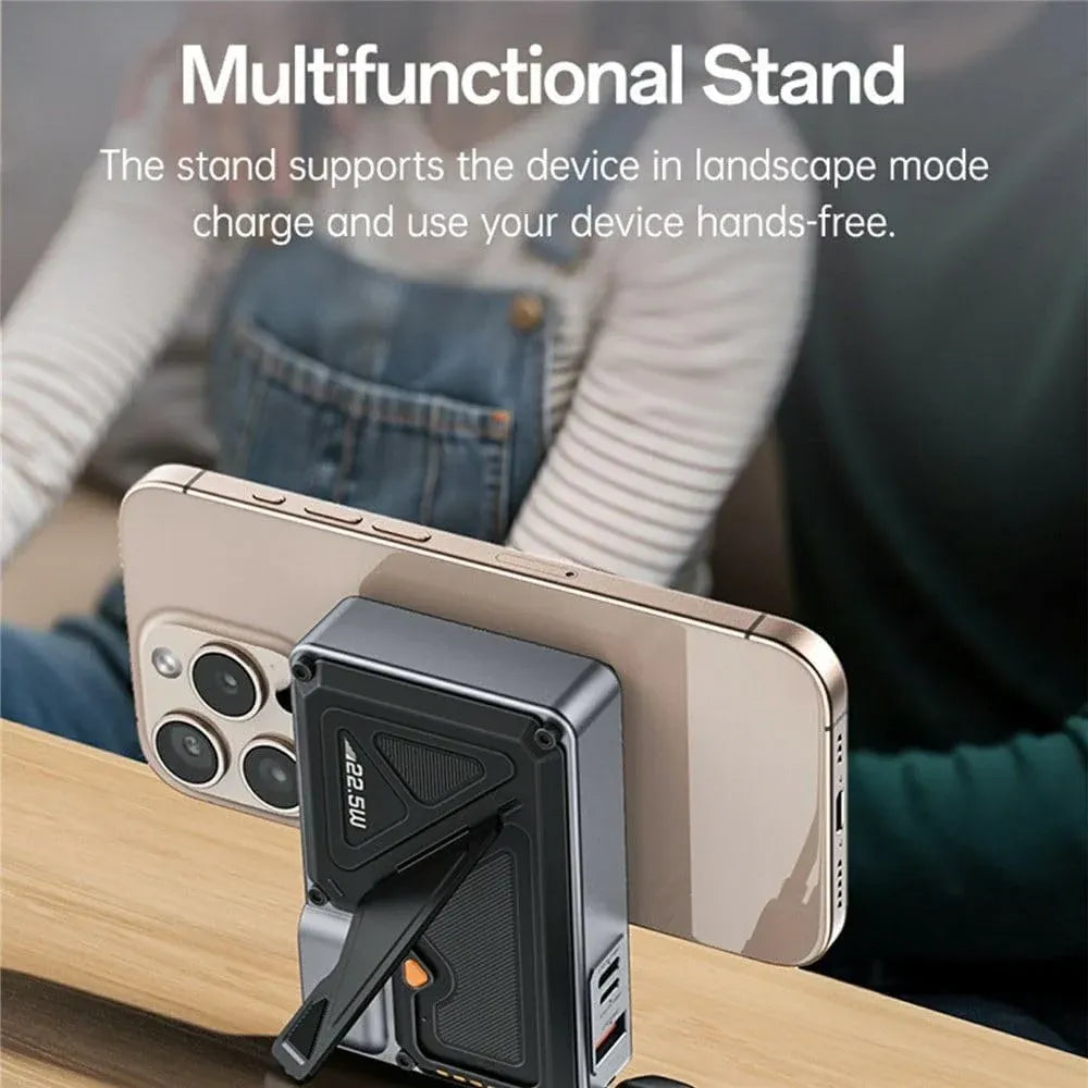 5 in 1 Wireless Magnetic Power Bank 10000mAh Dubai UAE fast charging magnetic power bank with wireless charging for iPhone Android and travel