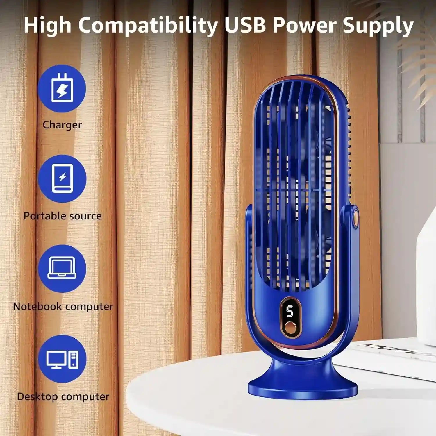 Portable Desktop Cooling Fan Dubai UAE compact USB cooling fan for office desk home workspace and personal cooling comfort