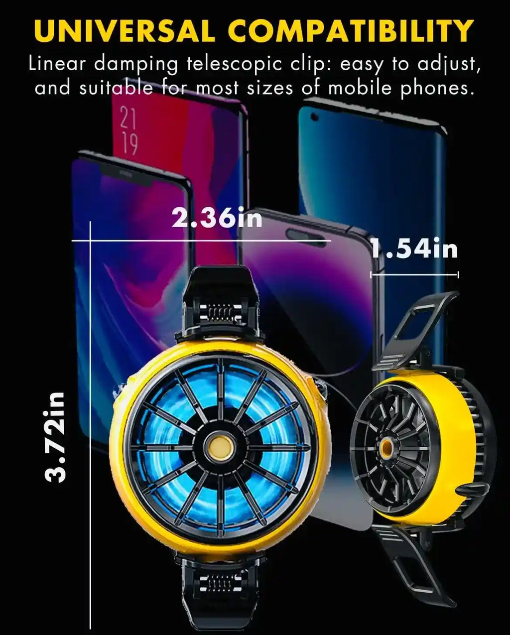 Semiconductor Mobile Phone Cooling Fan Dubai UAE portable smartphone cooling fan for gaming live streaming and overheating protection