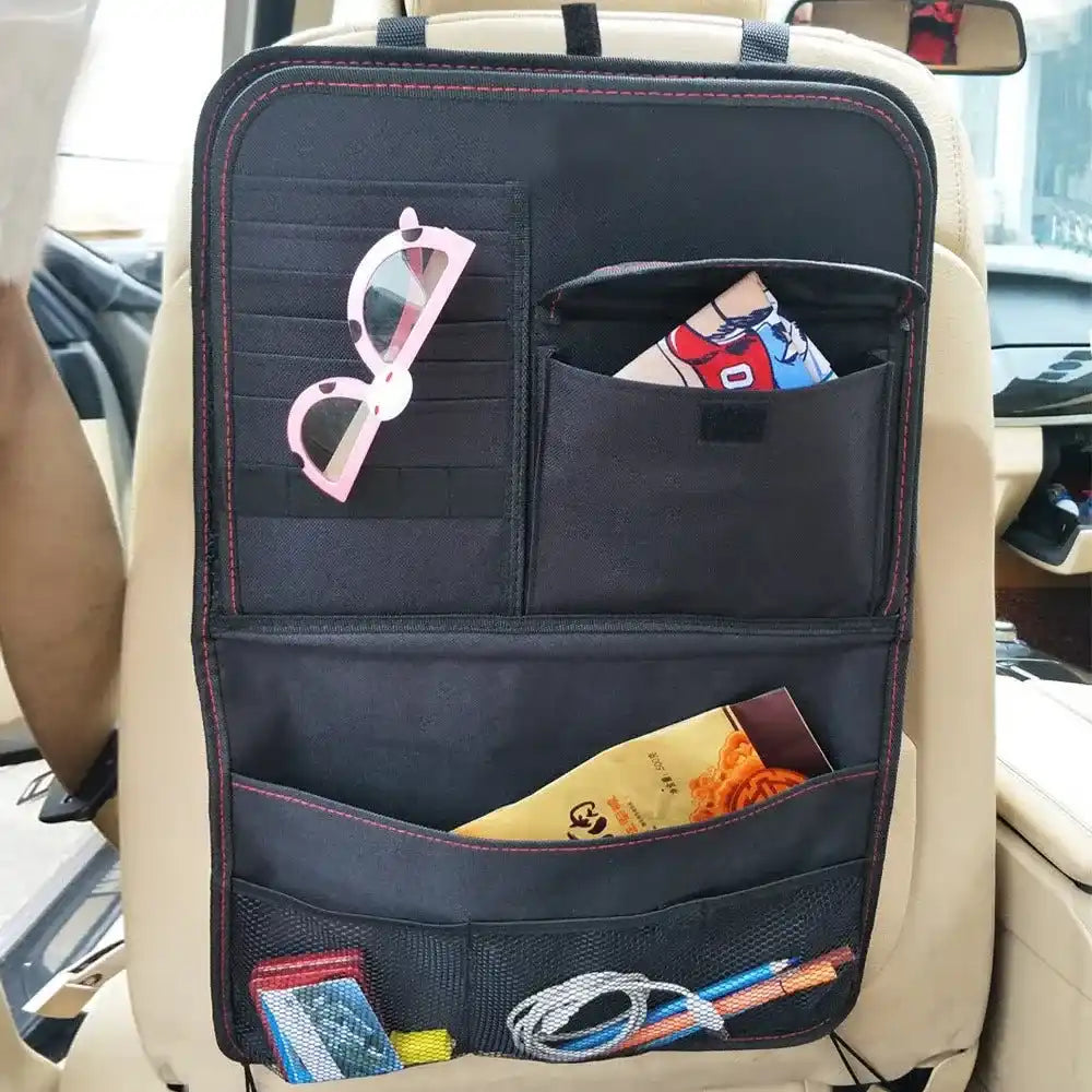 Car Seat Back Organizer with Foldable Tray Dubai UAE multifunction car seat organizer with foldable tray for travel storage and backseat convenience