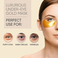 24K Gold Eye Mask Patches for Lifting and Hydration Dubai UAE luxurious under eye patches for refreshing and hydrating the delicate eye area