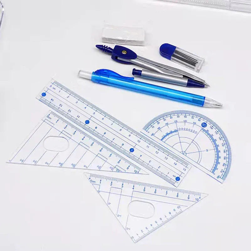 Precision Math Geometry Set with Compass Kit Dubai UAE complete geometry box with compass ruler protractor and math drawing tools for students