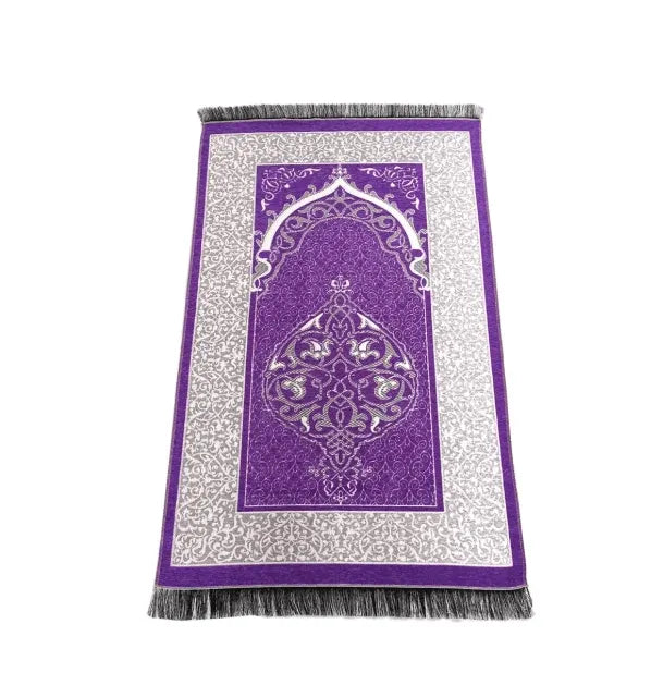 Ismani Premium Prayer Mat Dubai UAE premium Islamic prayer mat with soft comfortable fabric for daily Salah home mosque and travel use
