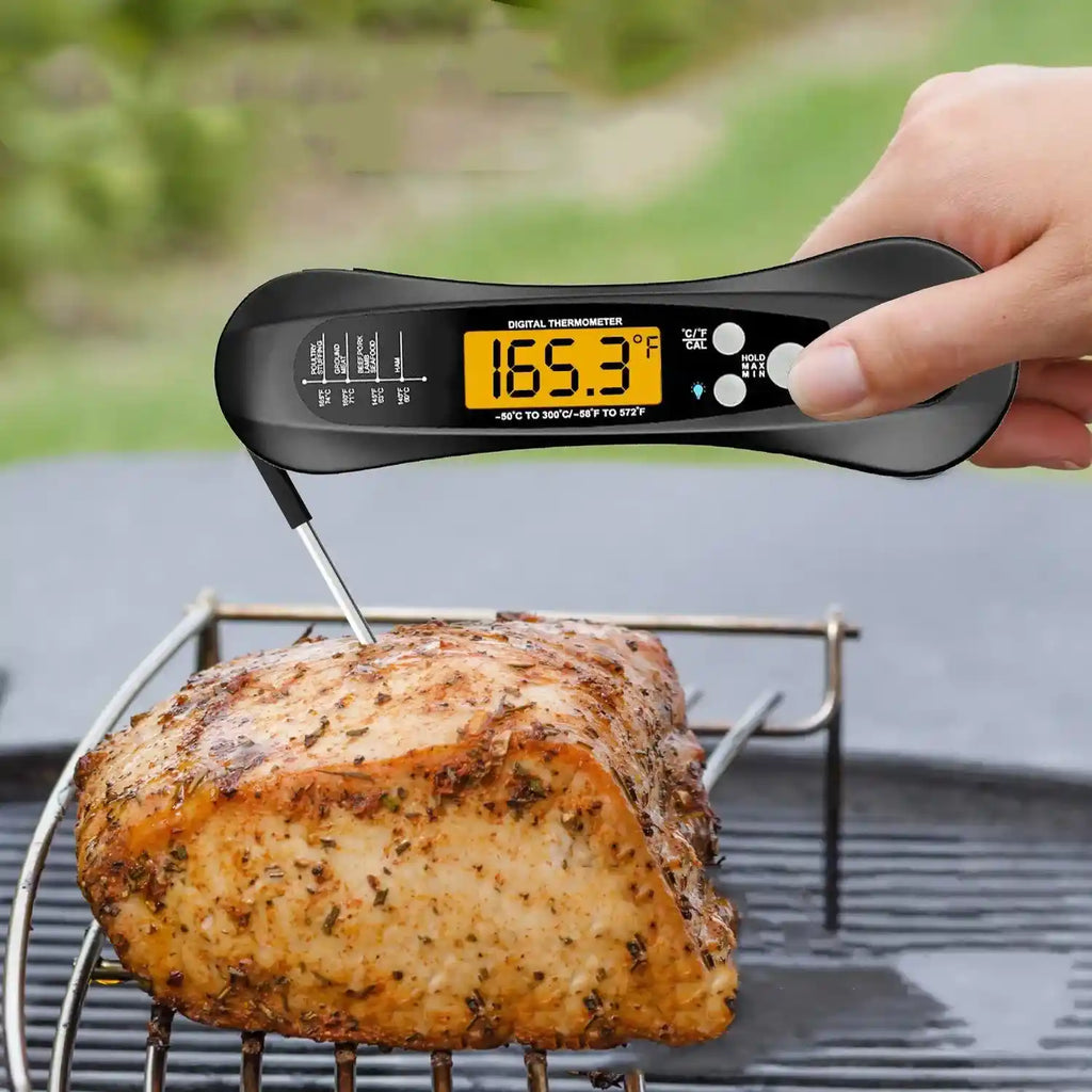 Waterproof Digital Folding Kitchen Thermometer Dubai UAE instant read food thermometer for cooking grilling baking BBQ and kitchen temperature measurement