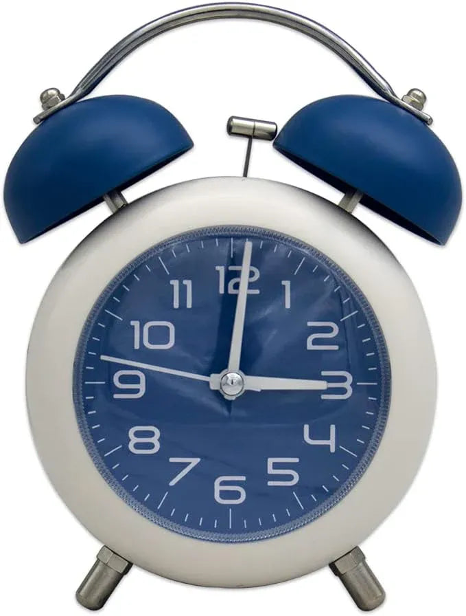 Classic Quartz Twin Bell Alarm Clock Dubai UAE vintage bedside alarm clock with quartz movement and loud twin bell design