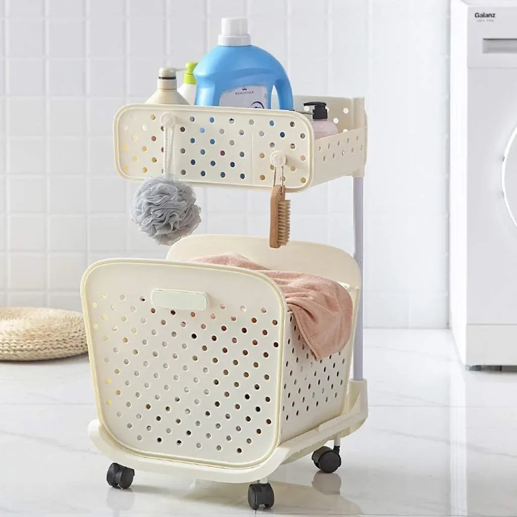 Rolling Storage Baskets Organizer with Wheels Dubai UAE rolling storage basket organizer with wheels for kitchen bathroom laundry room pantry and home organization