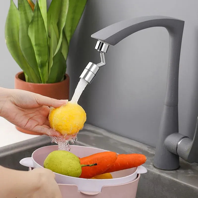 360 Degree Splash Proof Swivel Faucet Attachment Dubai UAE rotating tap extender for kitchen sink water saving and easy cleaning