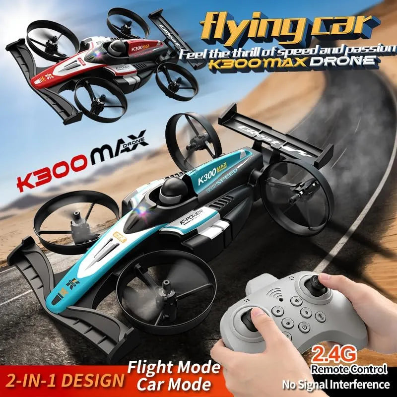 K300 Max RC Drone with Land and Flight Modes Dubai UAE smart RC drone with land and flight modes HD camera stable flying and easy remote control