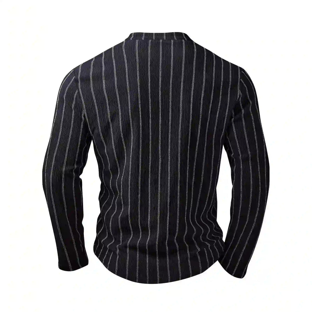 Black Striped Slim Fit Long Sleeve Top Dubai UAE women's black striped slim fit long sleeve top for casual wear office outfits and everyday fashion