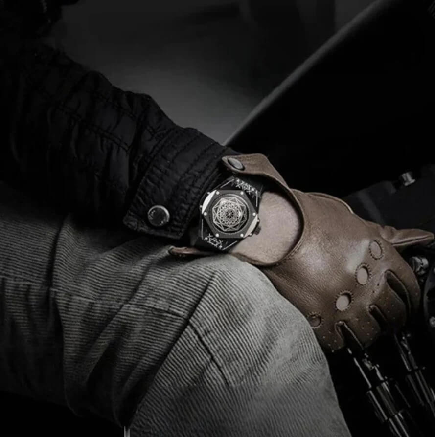 Prestige Leather Quartz Watch for Men – Luxury Business & Casual Timepiece | Emirasouq