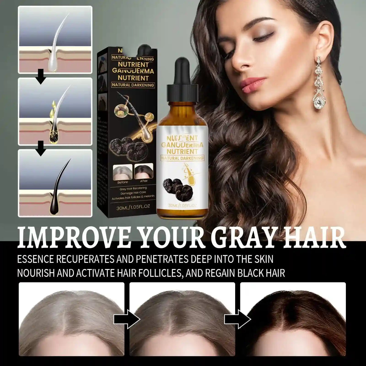 Moisturizing Hair Repair Essence 30ml Dubai UAE nourishing hair essence for dry damaged hair with moisturizing care for smooth soft and healthy looking hair
