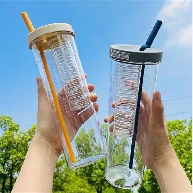 Infuser Water Bottle with Built In Filter Dubai UAE reusable infuser water bottle with built in filter for fruit infused drinks healthy hydration and everyday use