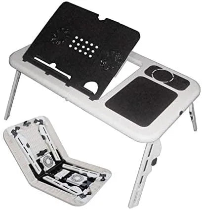 Portable Folding Laptop Table with Cup Holder Dubai UAE foldable laptop desk with cup holder for bed sofa study work and home office
