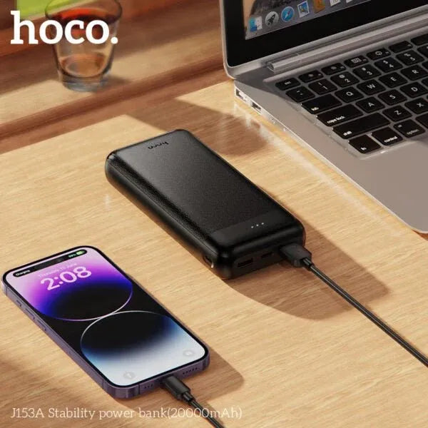Hoco 20000mAh 22.5W Fast Charging Power Bank Dubai UAE high capacity 20000mAh portable power bank with 22.5W fast charging for smartphones tablets and USB devices