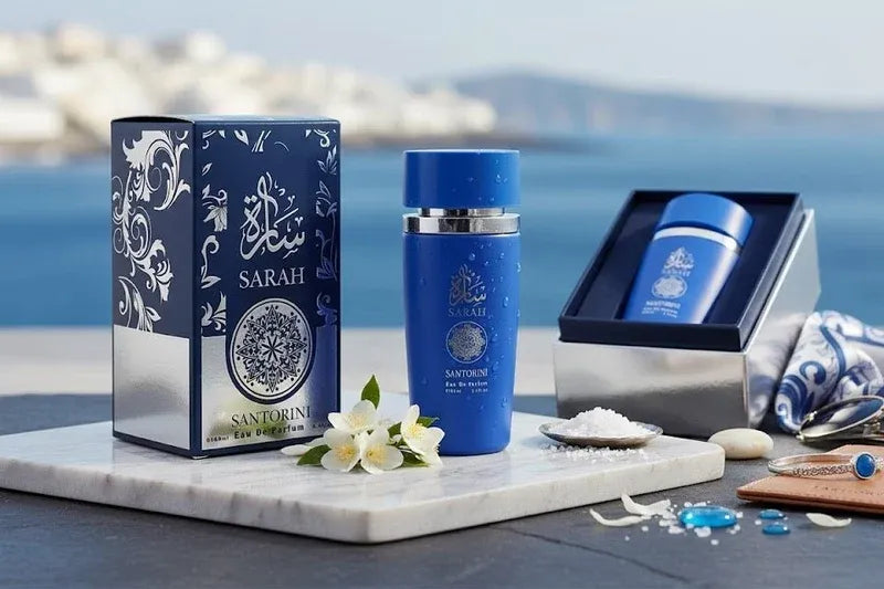 Sarah Santorini Eau De Parfum 100ml Dubai UAE elegant women's perfume with long lasting fragrance for everyday wear special occasions and evening events