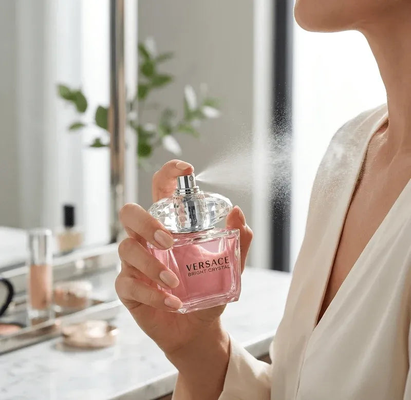 Versace Bright Crystal Eau De Toilette Dubai UAE women's luxury fragrance with elegant floral scent for everyday wear special occasions and gifting