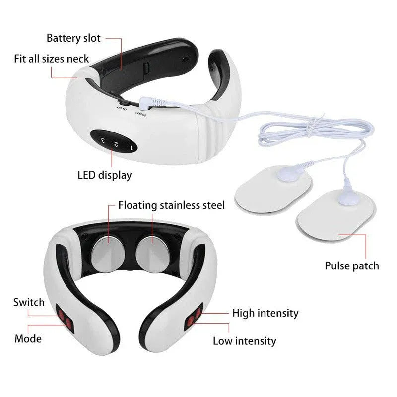 Smart Electric Neck Massager with Heat Therapy Dubai UAE portable neck massager with soothing heat function for relaxation and everyday comfort