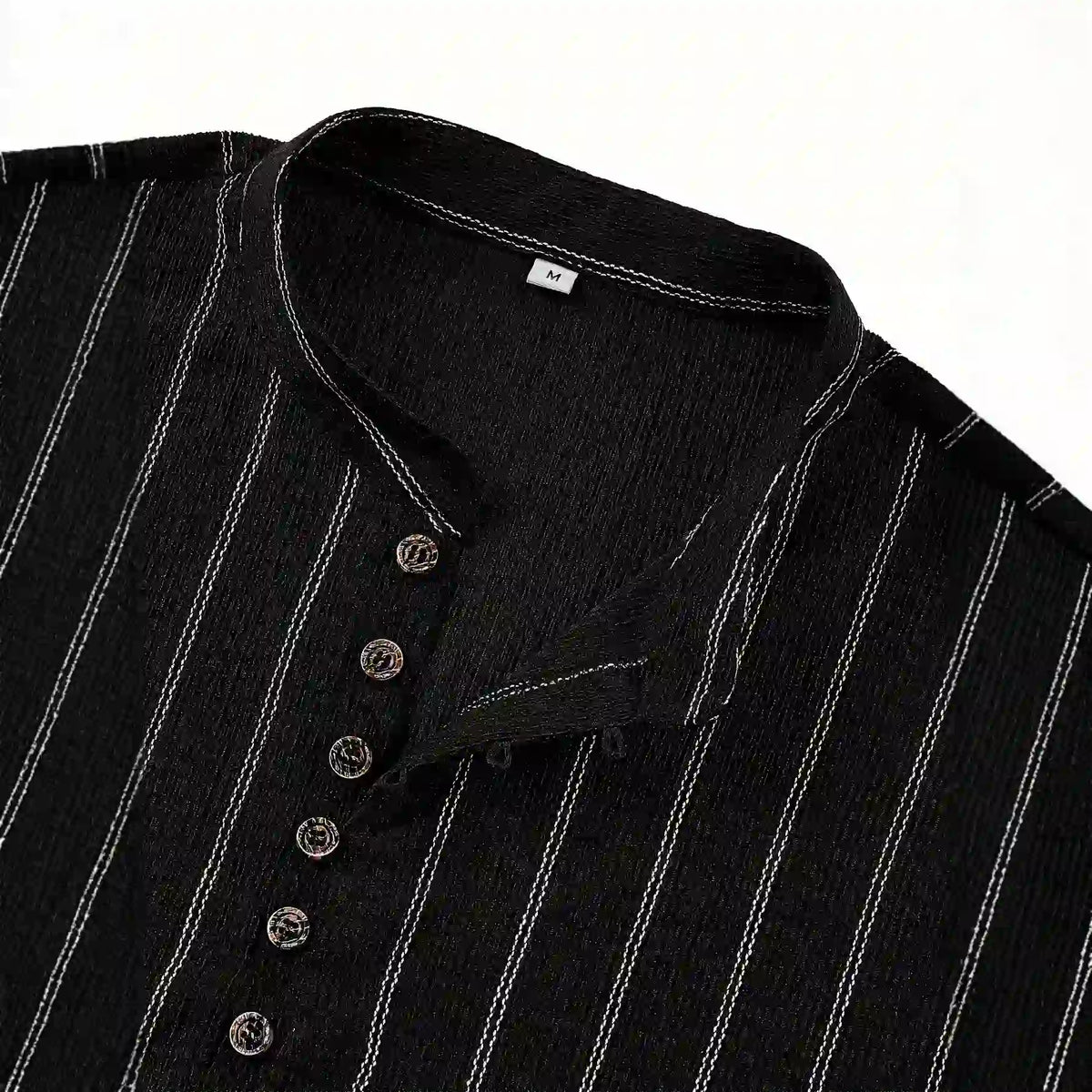 Black Striped Slim Fit Long Sleeve Top Dubai UAE women's black striped slim fit long sleeve top for casual wear office outfits and everyday fashion