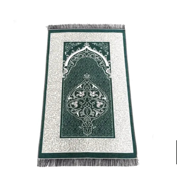 Ismani Premium Prayer Mat Dubai UAE premium Islamic prayer mat with soft comfortable fabric for daily Salah home mosque and travel use