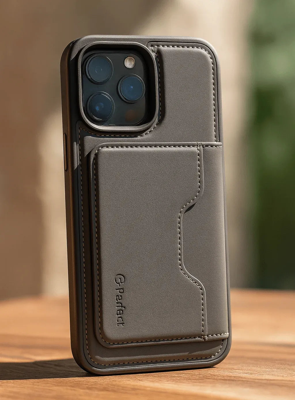 iPefet Leather Wallet Case for iPhone Dubai UAE premium leather wallet case for iPhone with card holder shock protection and stylish design