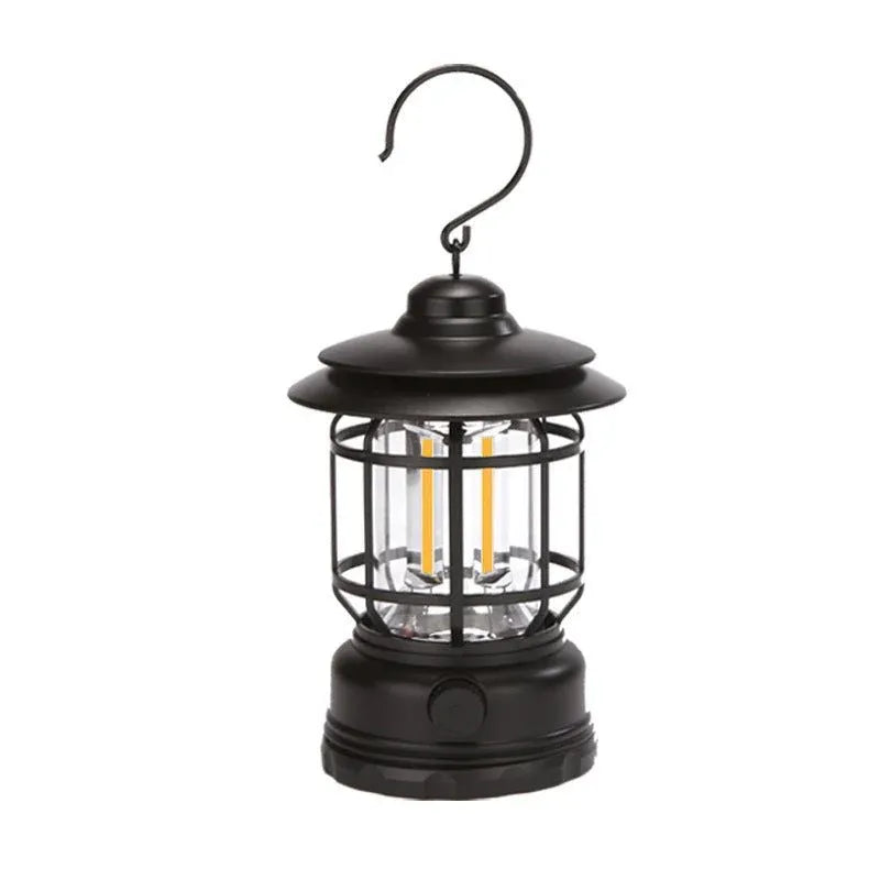 Retro Rechargeable LED Camping Lantern Dubai UAE portable outdoor lantern with rechargeable battery for camping hiking and emergency lighting