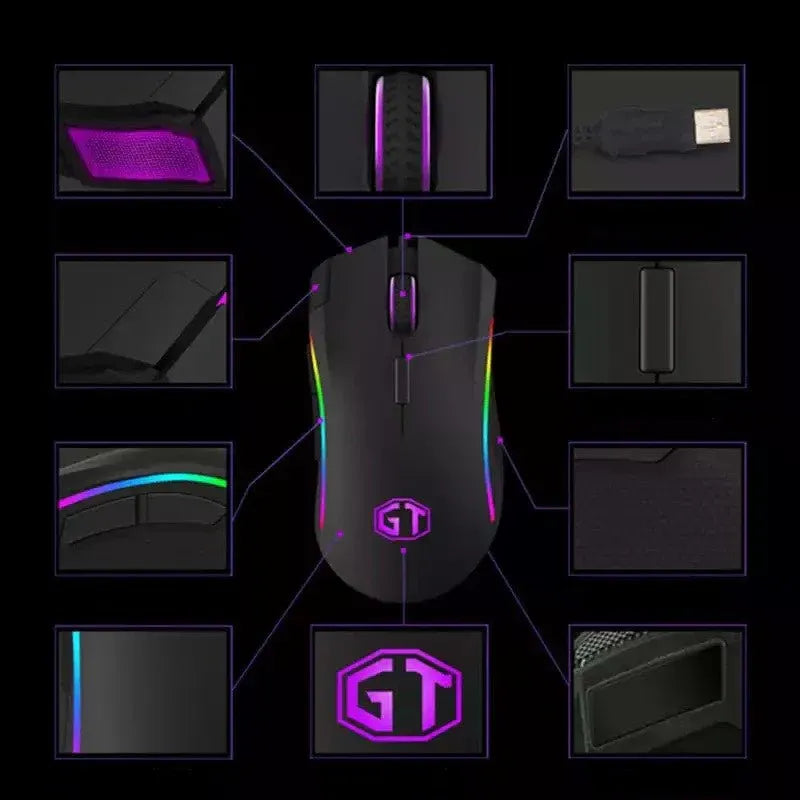 4500 DPI Wired Gaming Mouse Dubai UAE high precision gaming mouse with 4500 DPI optical sensor for PC gaming and professional use